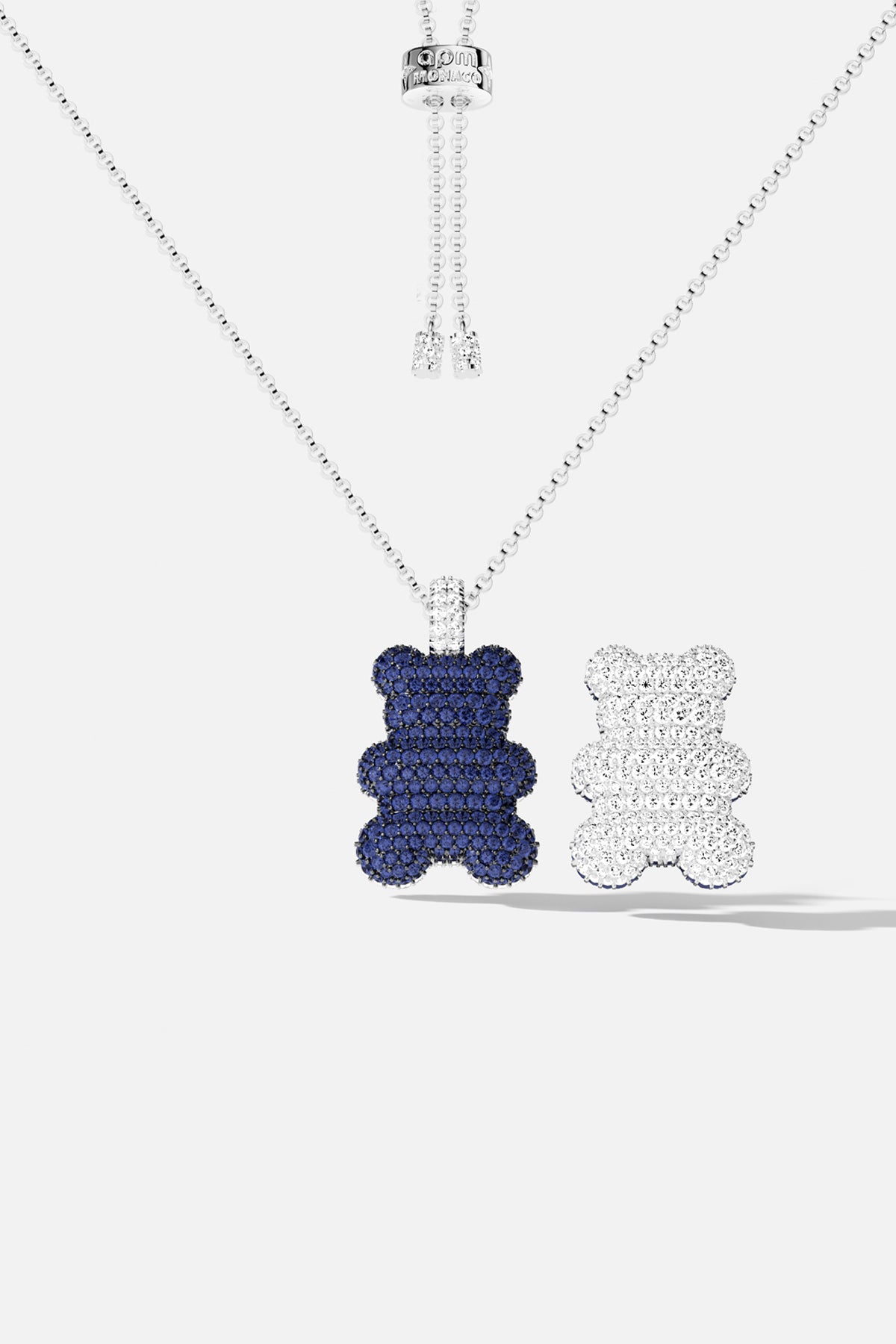 APM Monaco Yummy Baba collier ajustable blanc bleu