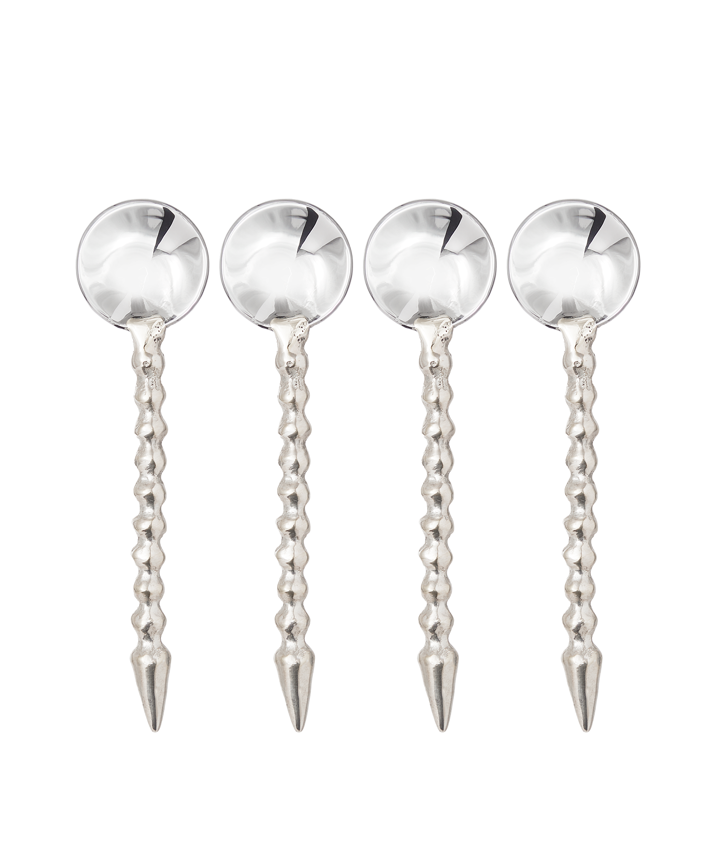 Alighieri CASA Espresso Spoons lot 4 cuillères café argent