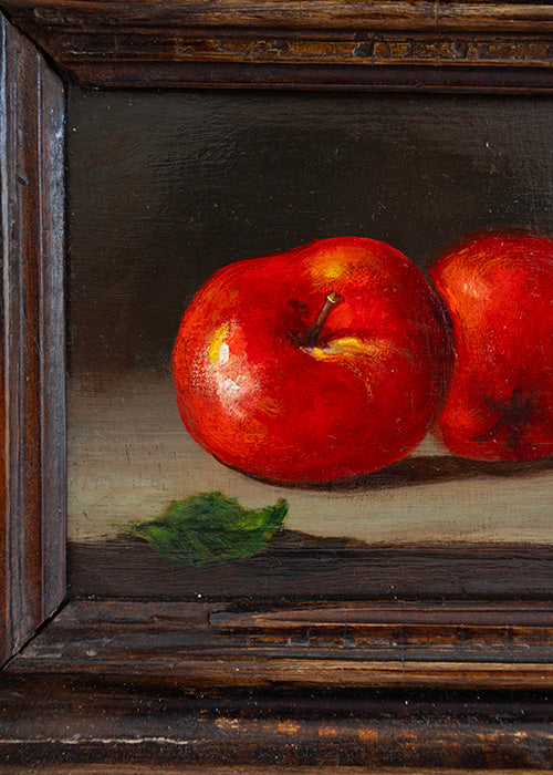 Aimée Aimer Œuvres huile sur panneau pommes 10,5x13 cm