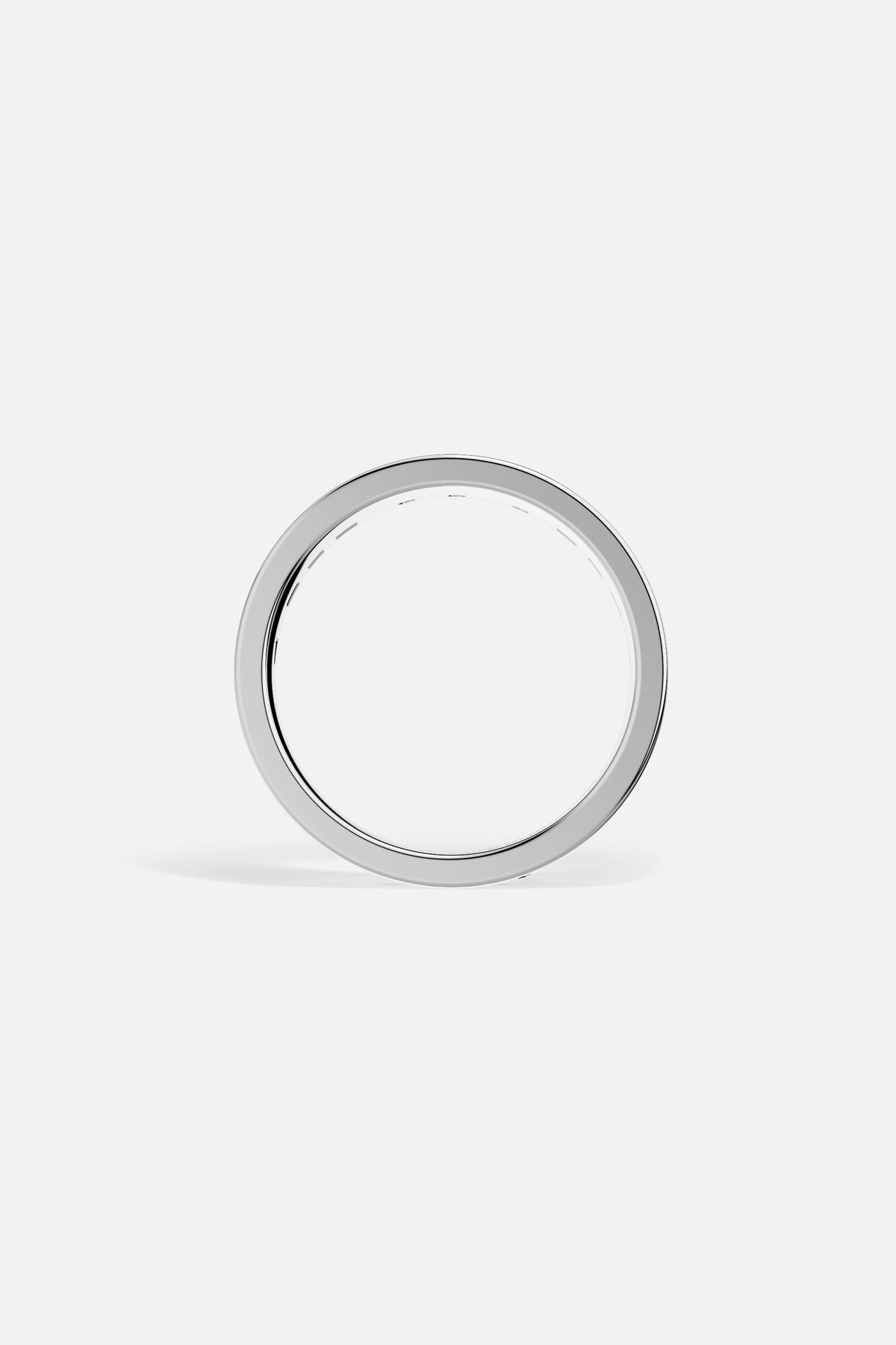 APM Monaco Morse SMILE bague fine blanc 5 mm