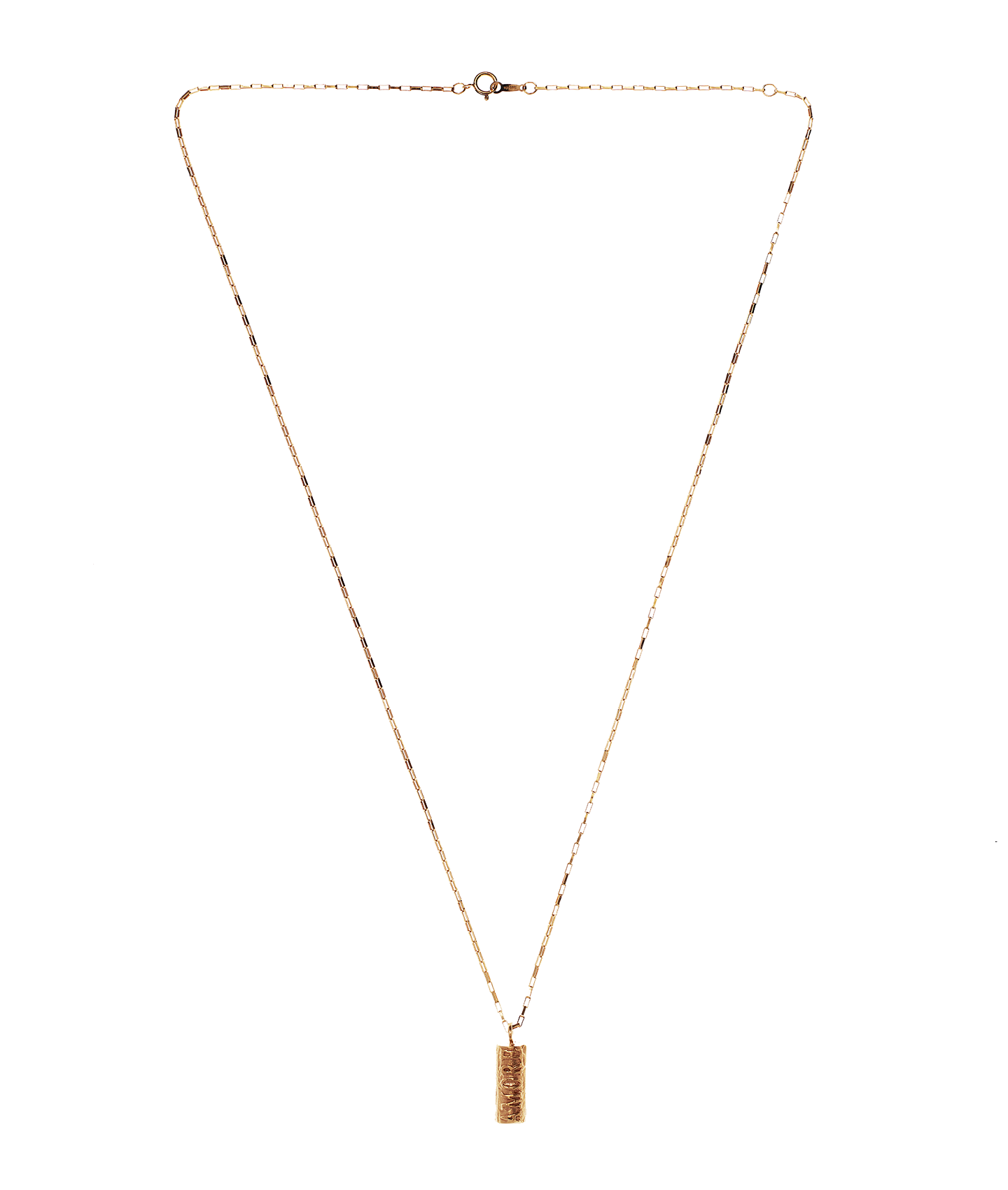Alighieri Amore collier plaqué or 24 carats amulette