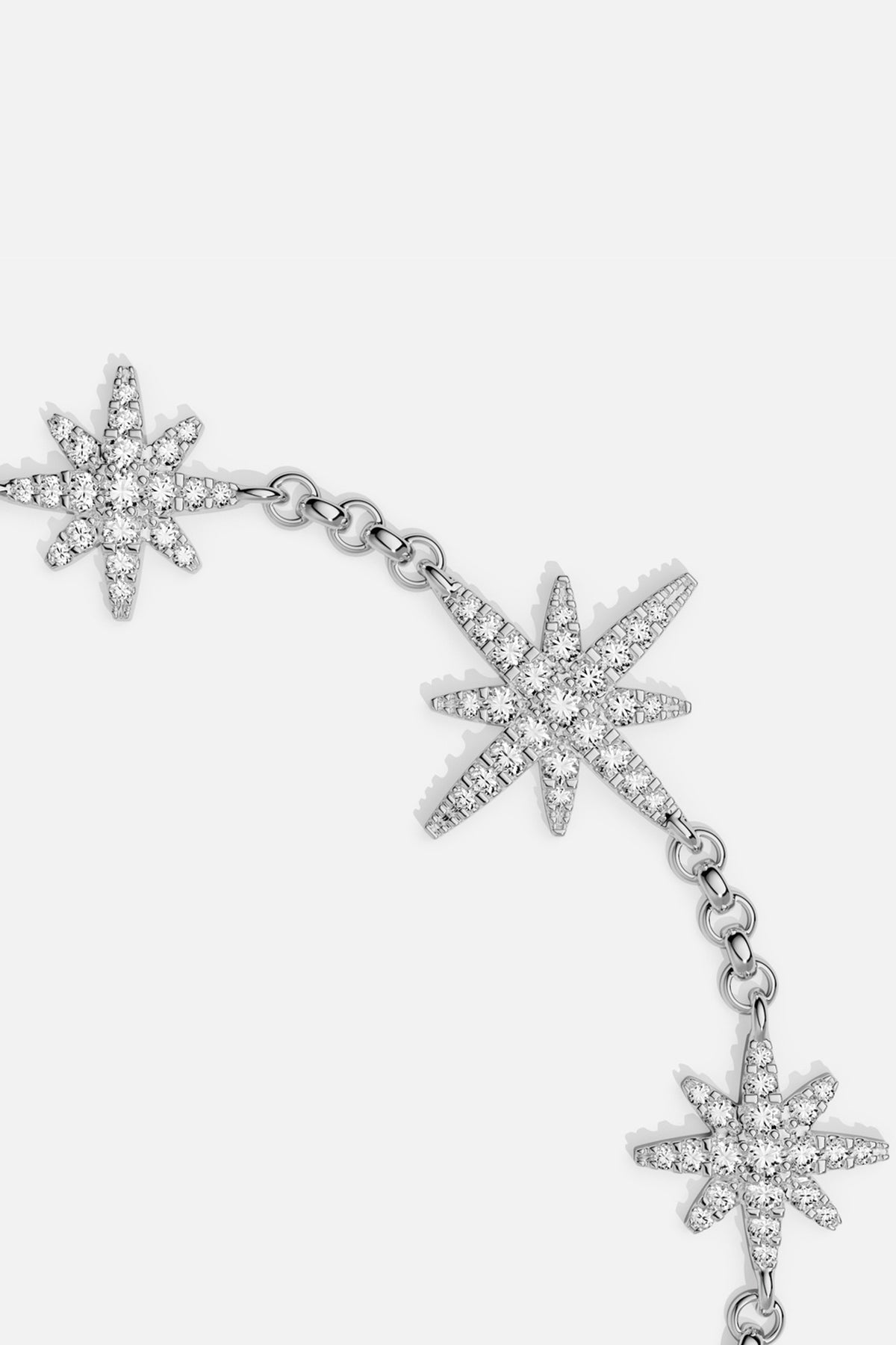 APM Monaco Météorites Bracelet large zircon blanc taille M