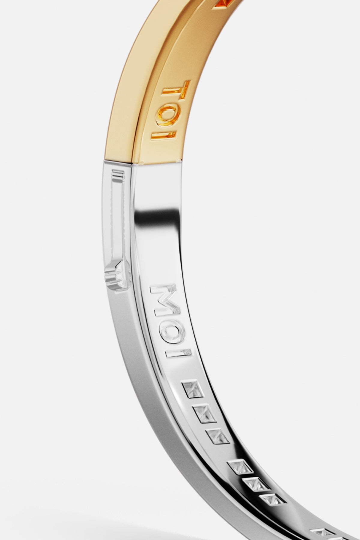 APM Monaco Morse TOI et MOI jonc bicolore M 16,5 cm