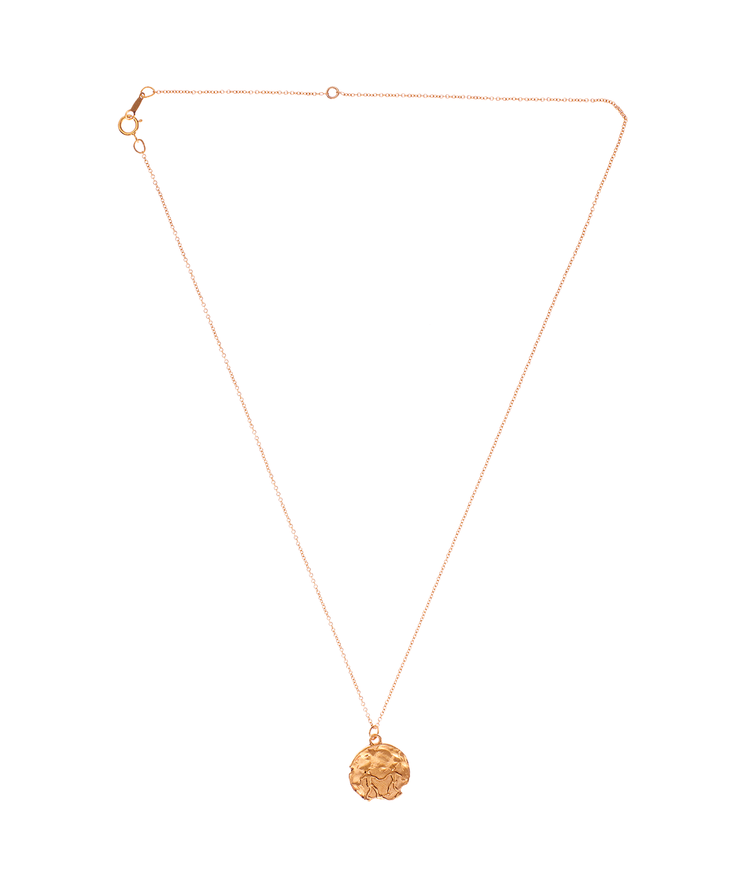 Alighieri Gemini Medallion collier zodiaque plaqué or