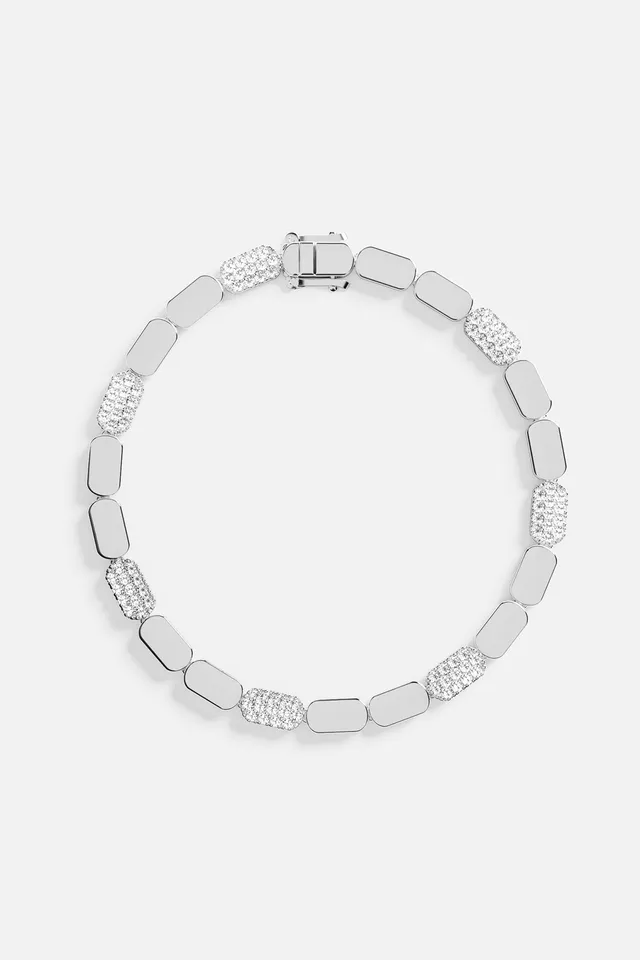 APM Monaco Yacht Club Pavage bracelet rhodié zircon blanc