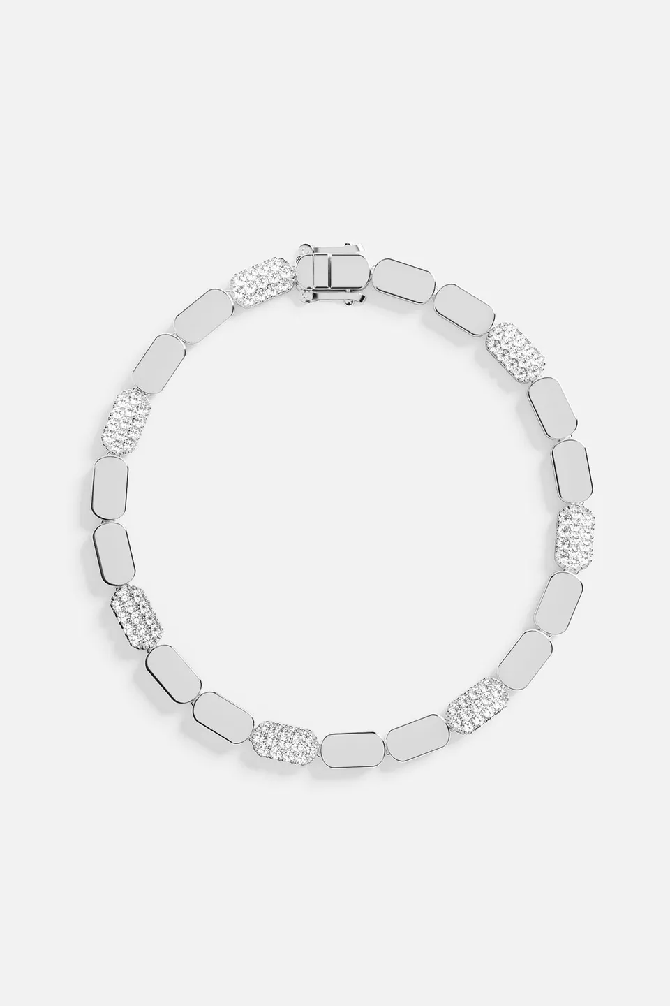 APM Monaco Yacht Club Pavage bracelet rhodié zircon blanc
