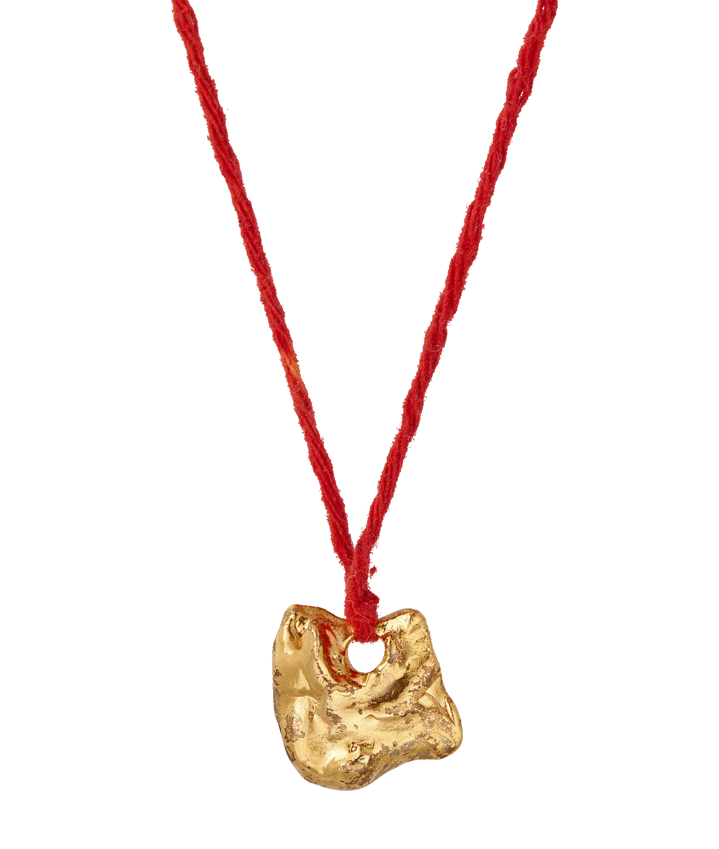 Alighieri Ritual of the Rock collier bronze doré cordon rouge