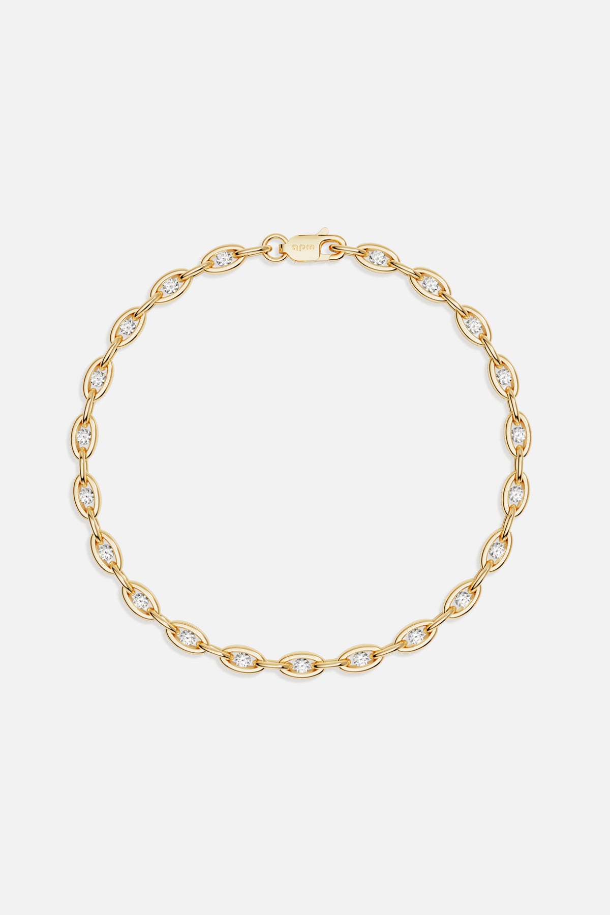 APM Monaco Soleil Enchaîné bracelet chaîne doré ajustable
