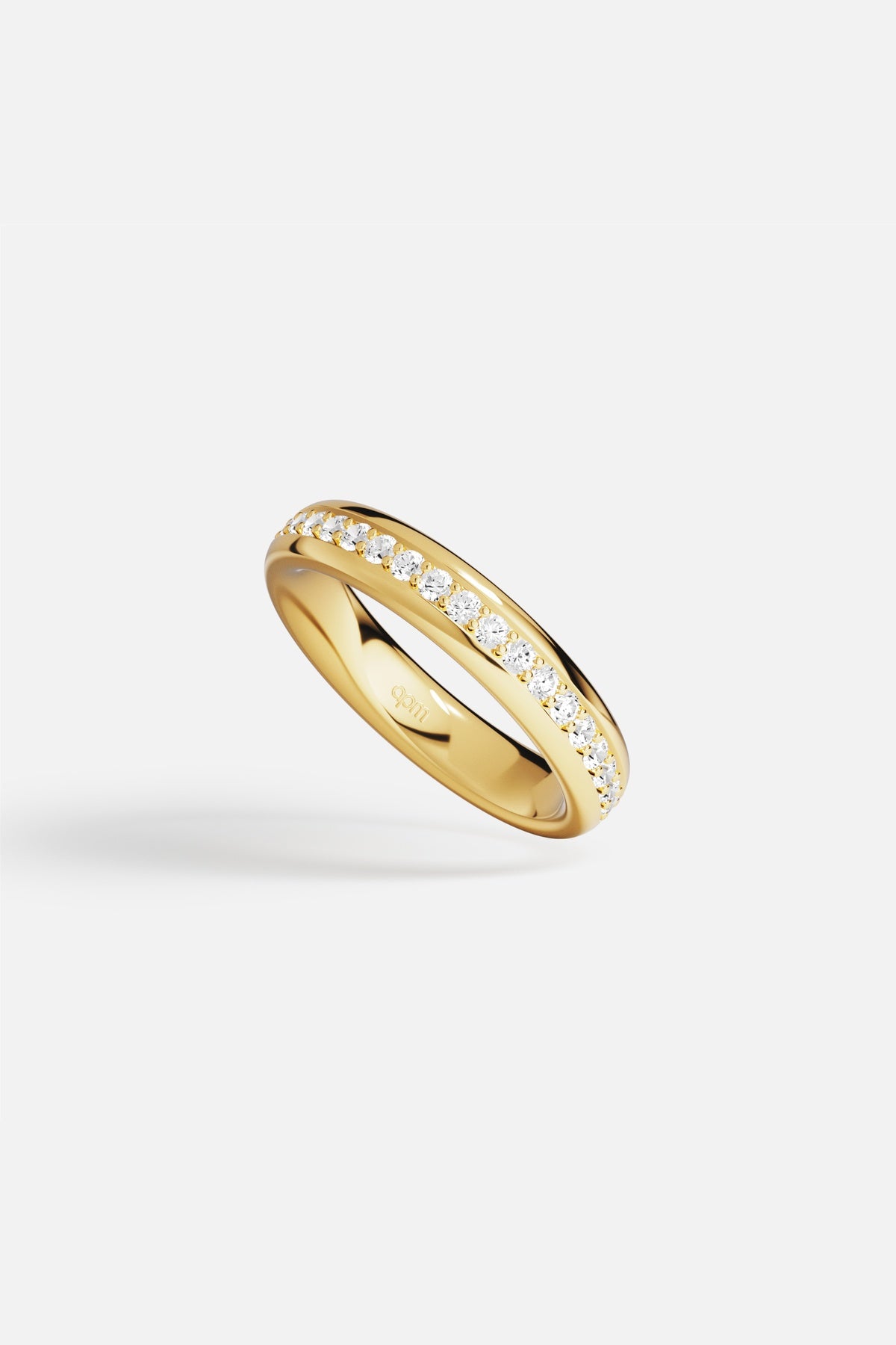 APM Monaco Croisette Riviera bague dorée zircon taille 52