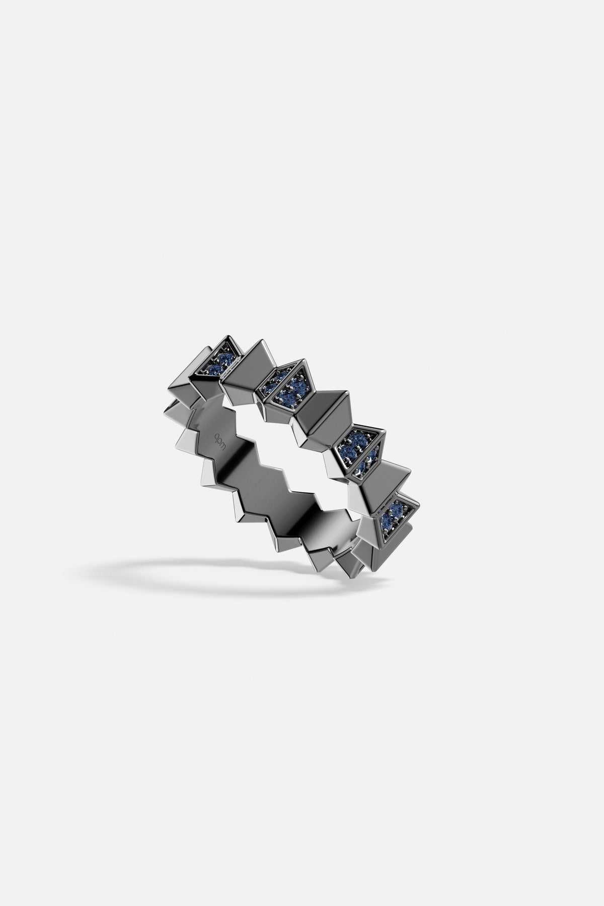 APM Monaco Yacht Club Up and Down Bague Bleue Taille 52