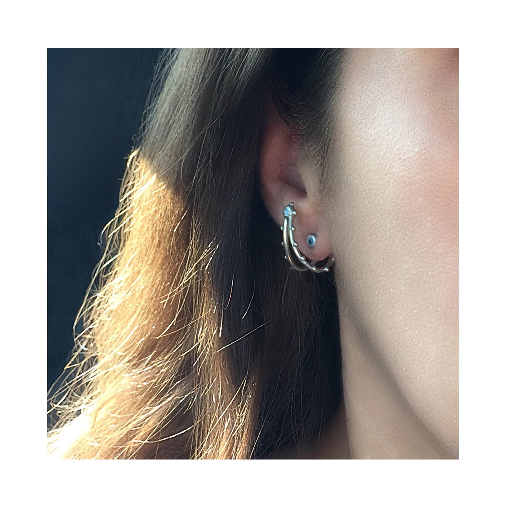 Aimée Aimer BubbleLiane boucle d'oreille or jaune diamant à l'unité