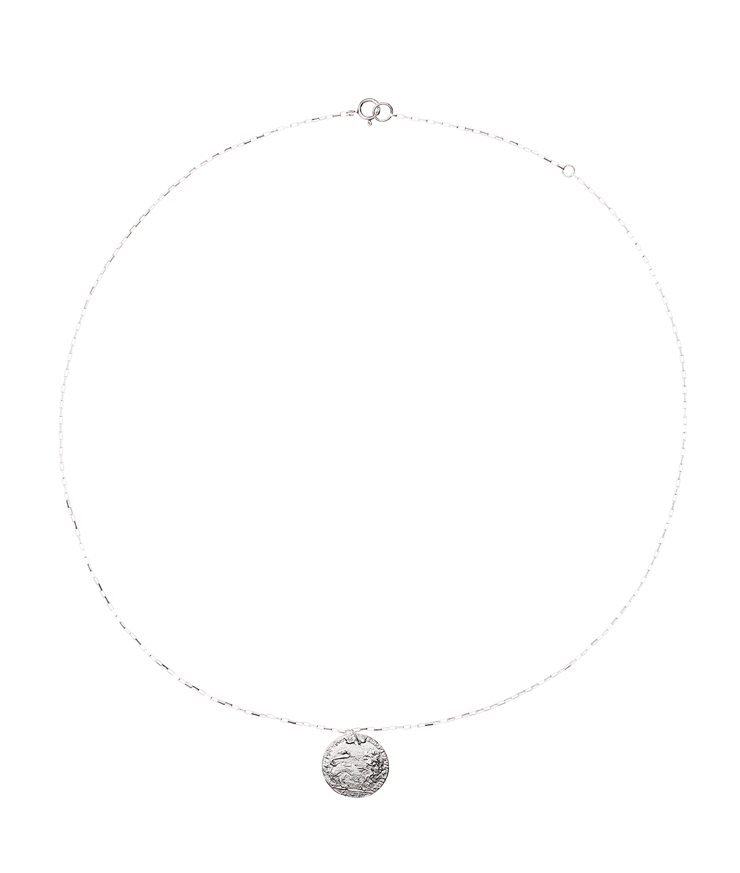 Alighieri Snow Lion Medallion collier argent médaille lion