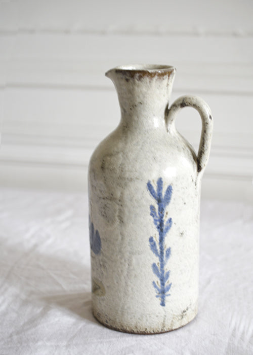 Aimée Aimer Le Mûrier vase pichet céramique bleu 24,5 cm
