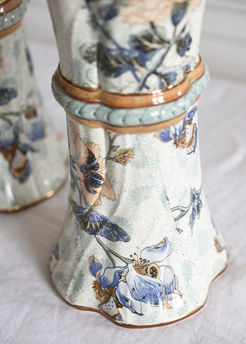 Aimée Aimer Cornet vase faïence Papillons 30 cm un vase