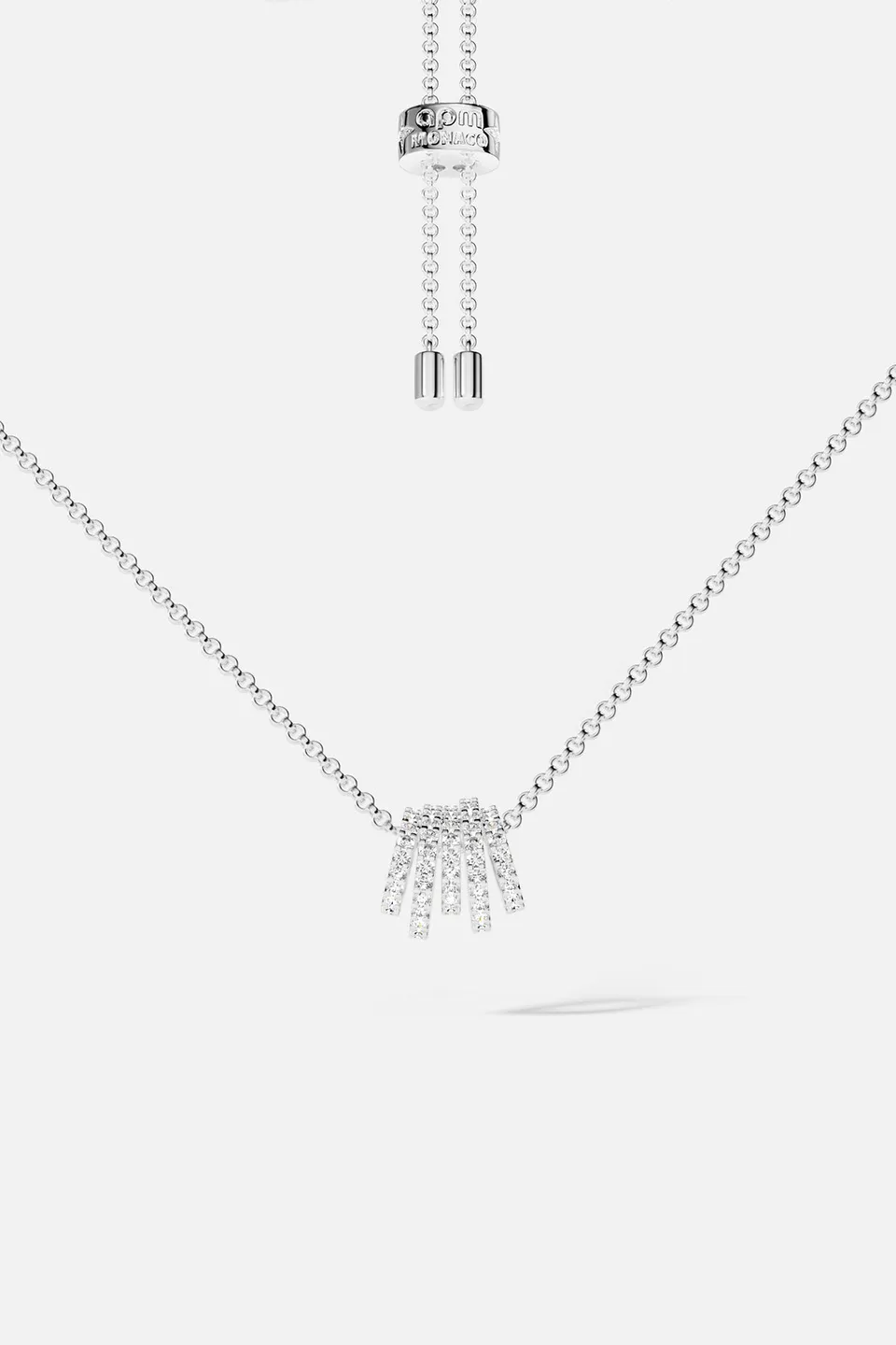 APM Monaco Croisette Promesse collier argent 38-65 cm