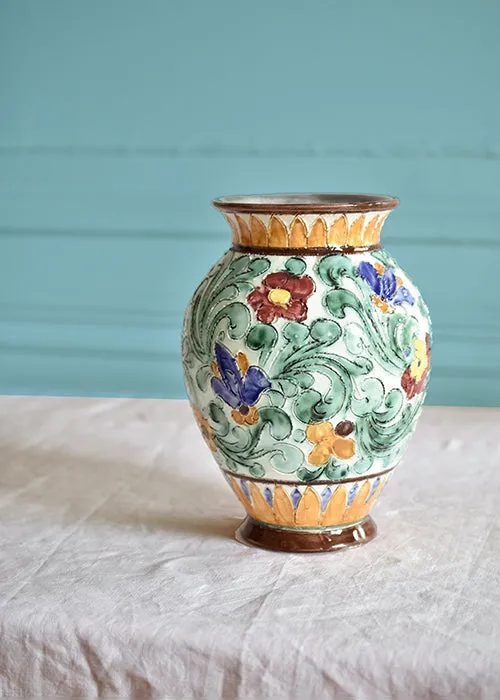 Aimée Aimer Vase Soleil vase faïence amphore 23 cm pièce unique