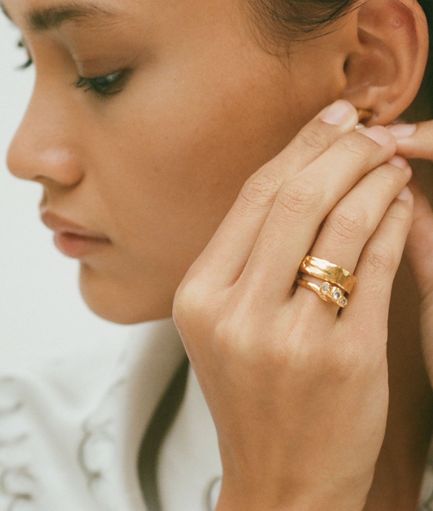 Alighieri The Star Gazer bague or massif taille J-S