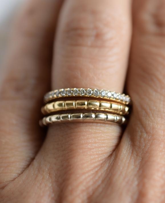 Aimée Aimer Éternelle bague or blanc taille 52