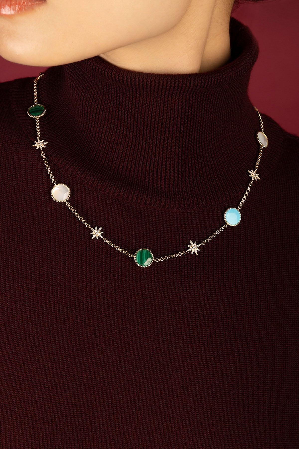APM Monaco Méditerranée Valentine Collier choker tricolore