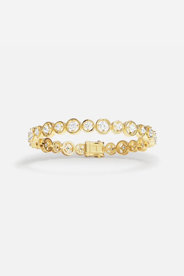 APM Monaco Soleil Bulles d'Eau bracelet doré taille M