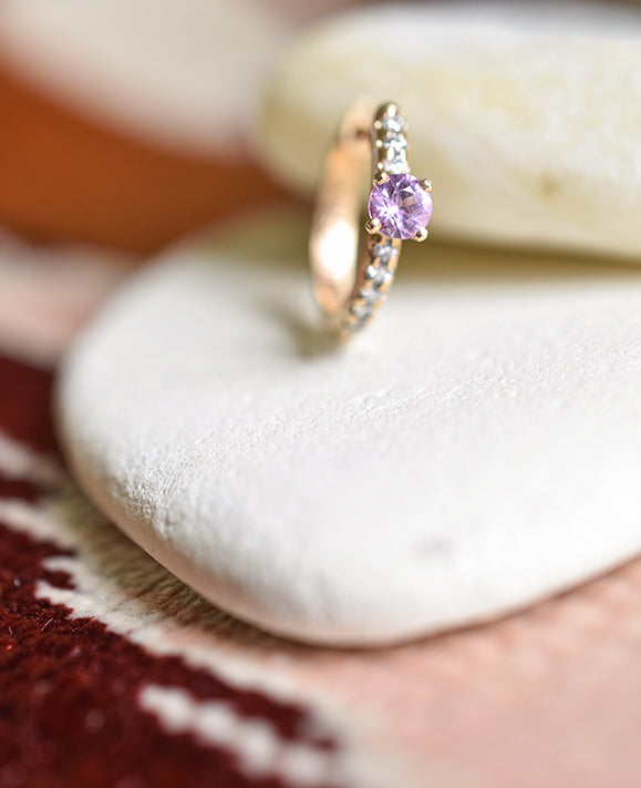 Aimée Aimer Spicy Love créole or rose saphir diamant unité