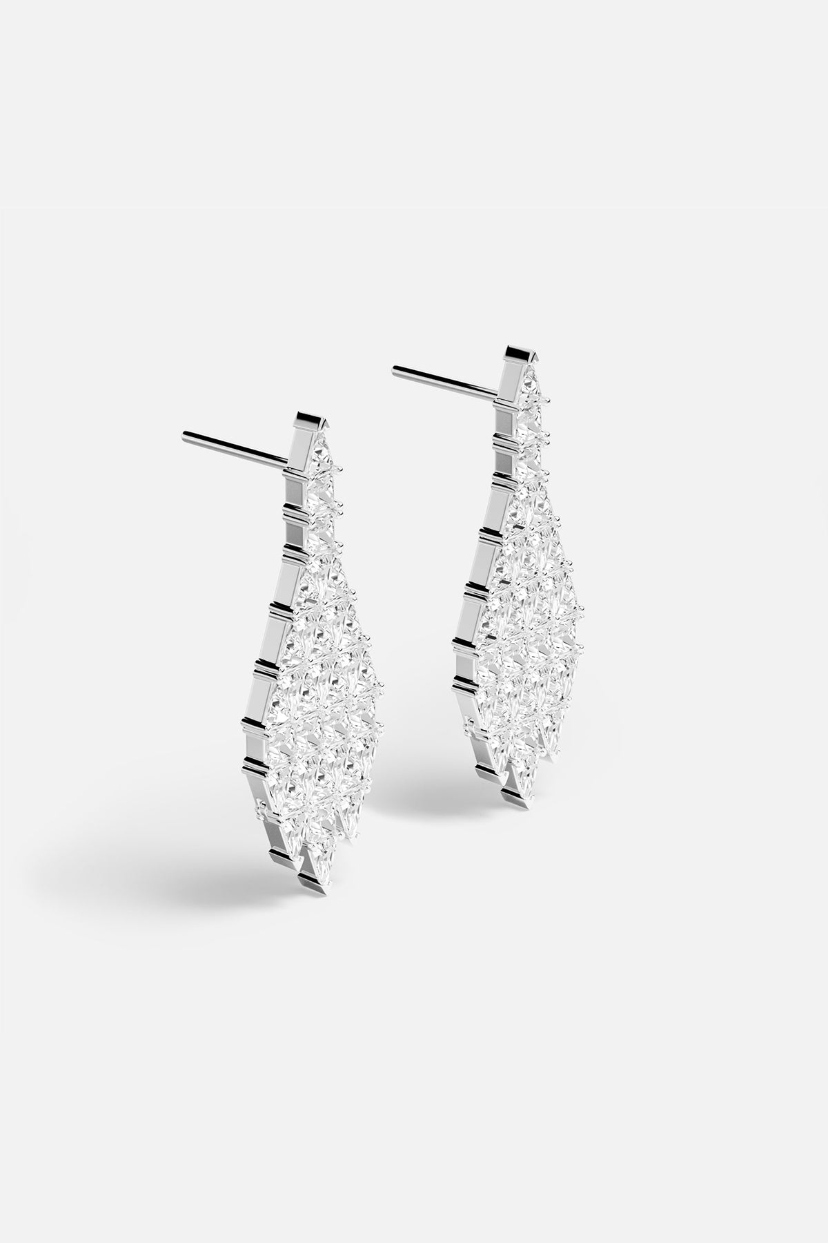 APM Monaco Festival Art Déco boucles blanches zircon