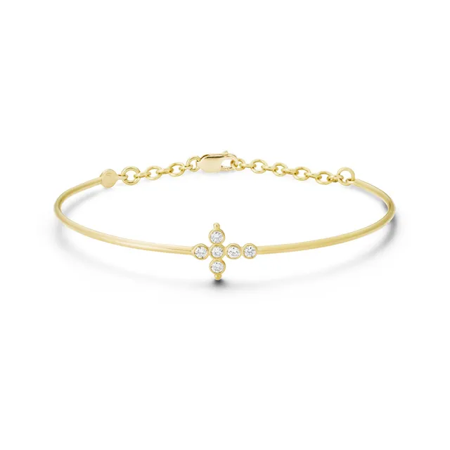 Aimée Aimer Petit AA Jonc or jaune diamants medium 0,18 ct