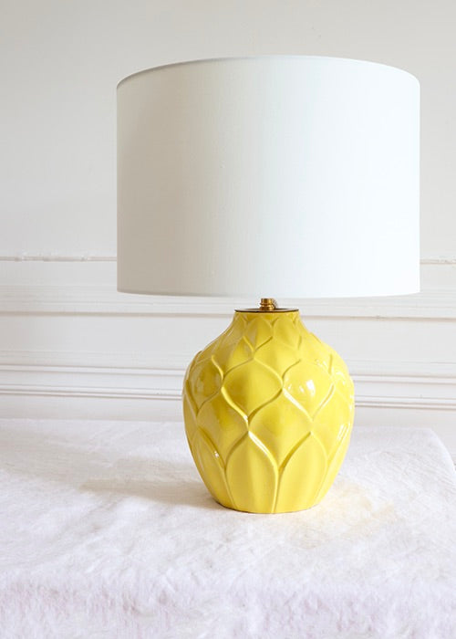 Aimée Aimer Ananas lampe citron faïence Saint-Clément 20 cm