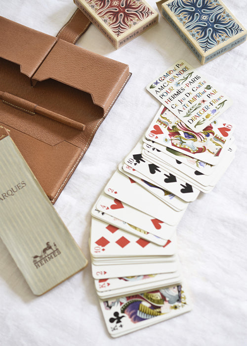 Hermès Étui cartes Cassandre cuir 20 cm pièce unique