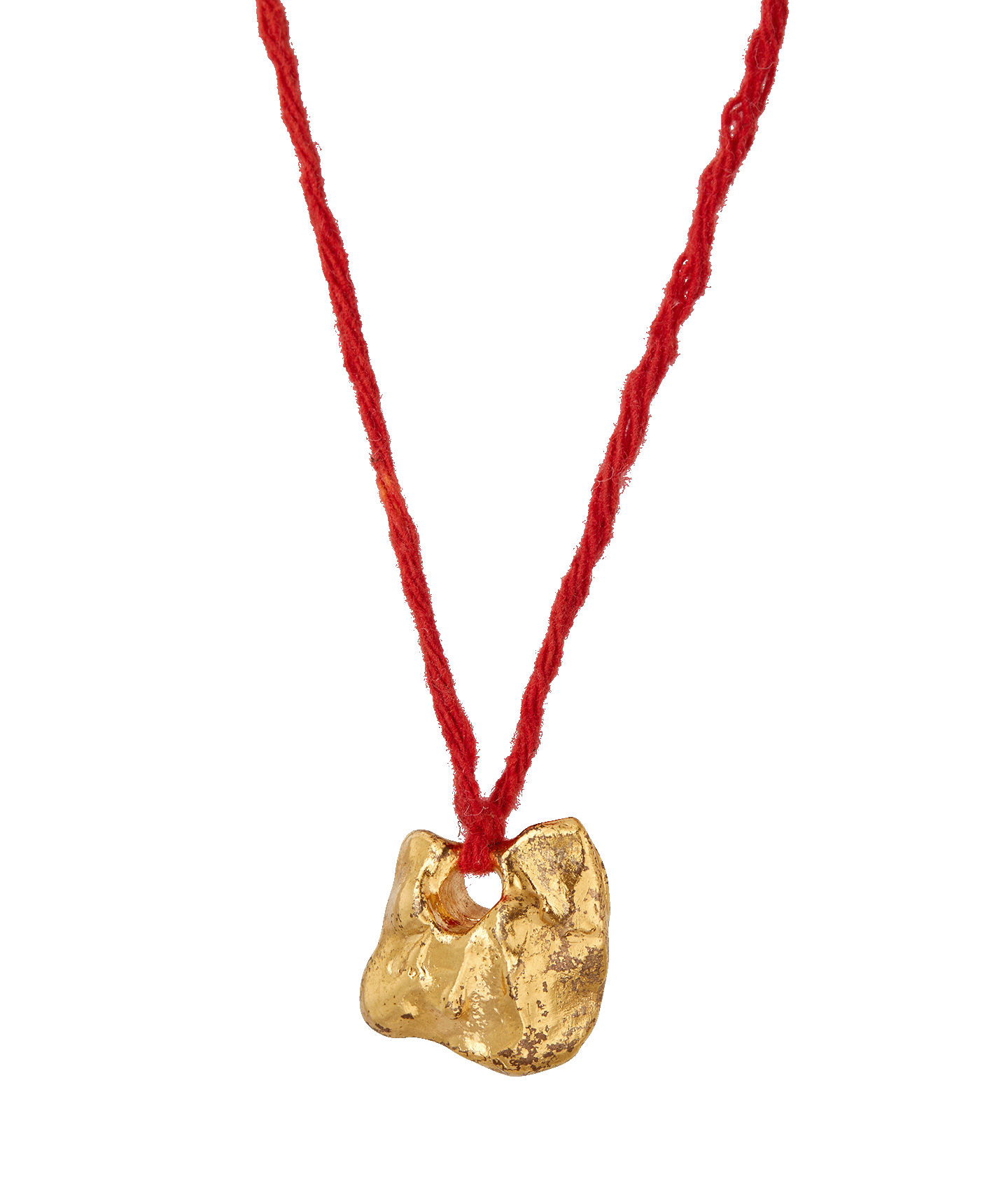 Alighieri Ritual of the Rock collier bronze doré cordon rouge