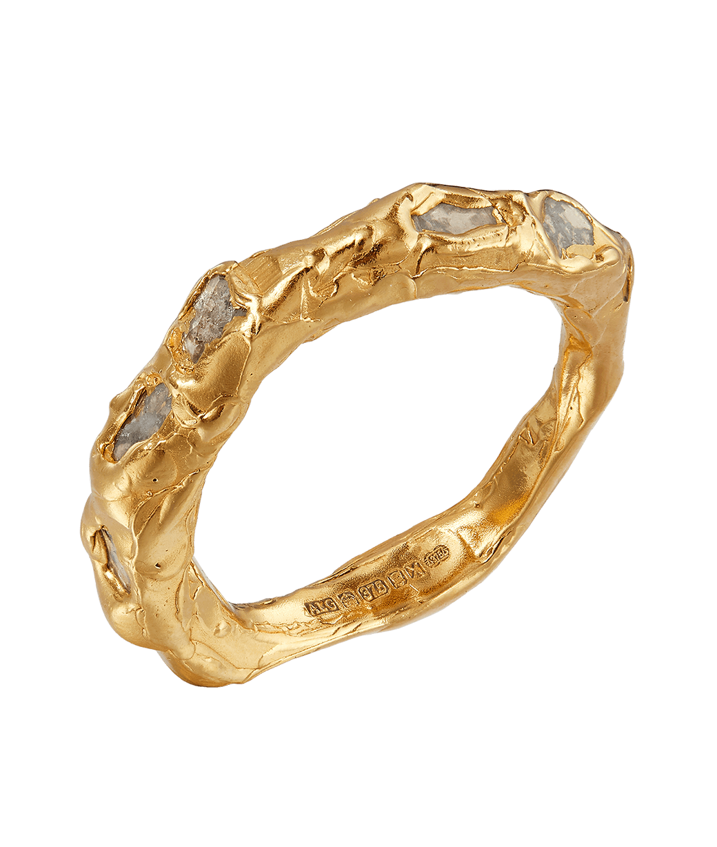 Alighieri Footsteps Milky Way bague diamant or