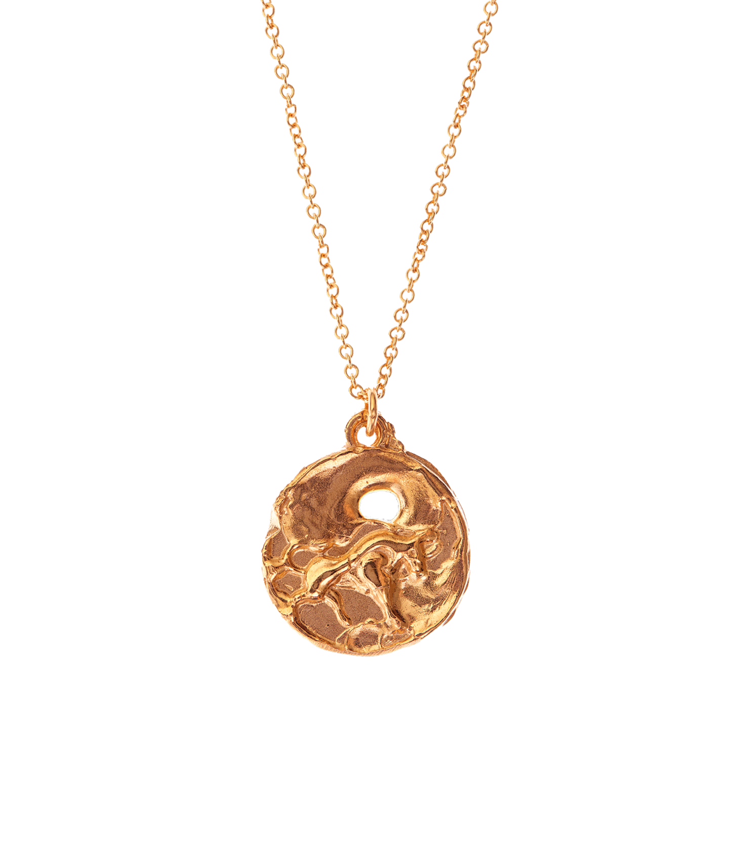 Alighieri Taurus Medallion collier zodiaque plaqué or