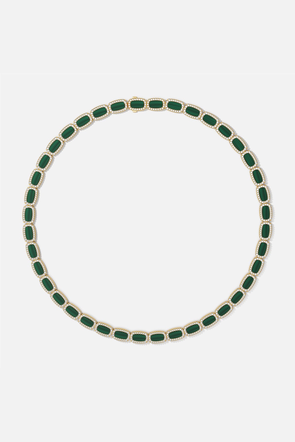 APM Monaco Méditerranée Nice collier choker vert malachite