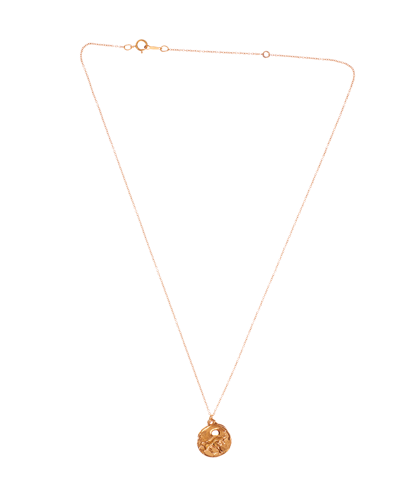 Alighieri Taurus Medallion collier or massif 9 carats