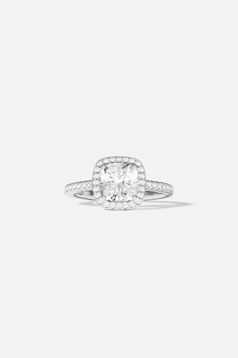 APM Monaco Lumière Éclat bague pavé argentée