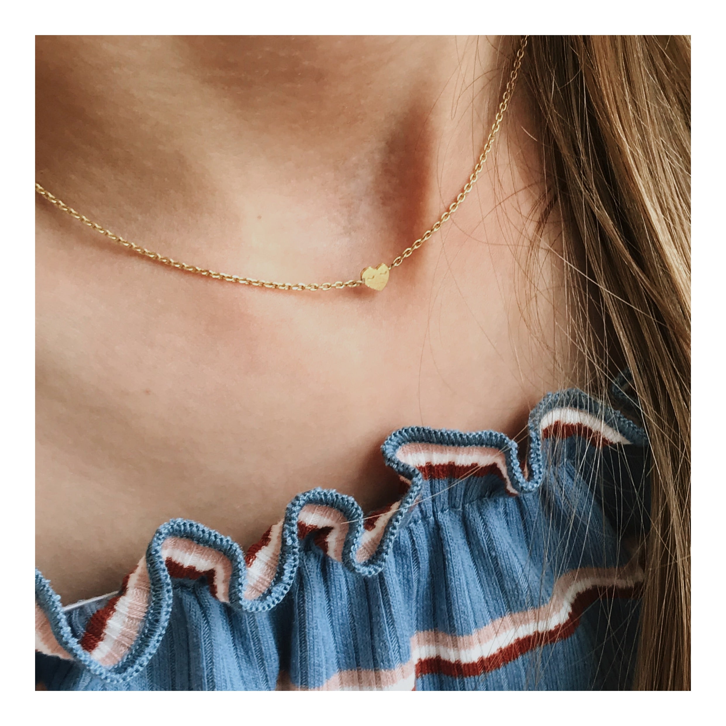 Adorabili Colliers Étoile Filante collier doré or fin 24k 36 cm