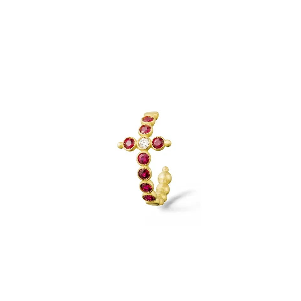 Aimée Aimer Folles Iguazu Créole or jaune rubis diamant unité