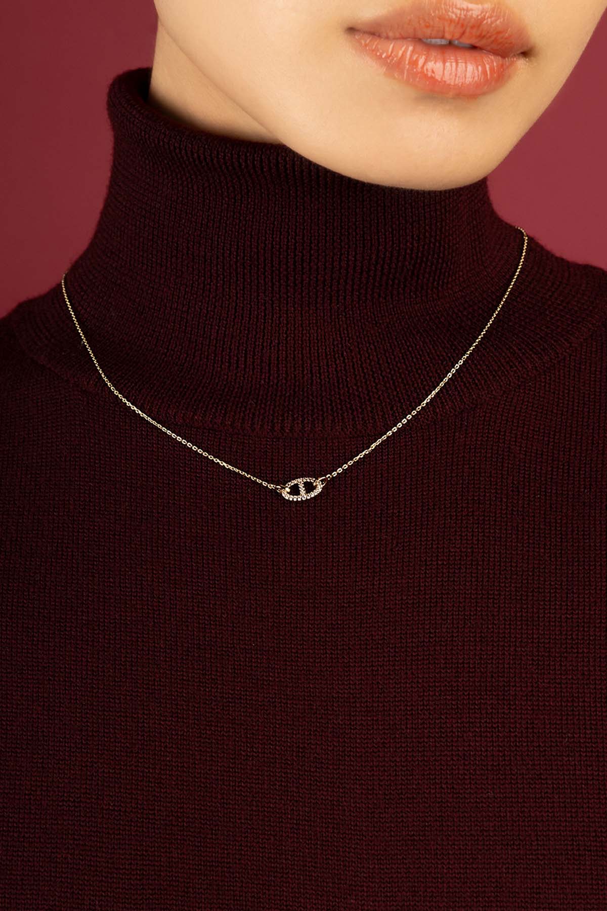 APM Monaco Yacht Club Marine Collier maille ajustable doré