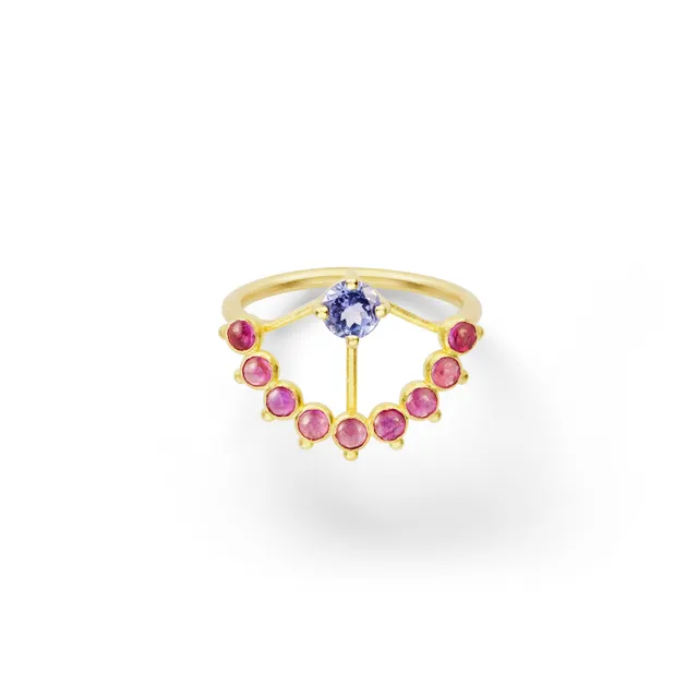 Aimée Aimer Beija-Flor bague or tanzanite taille 52