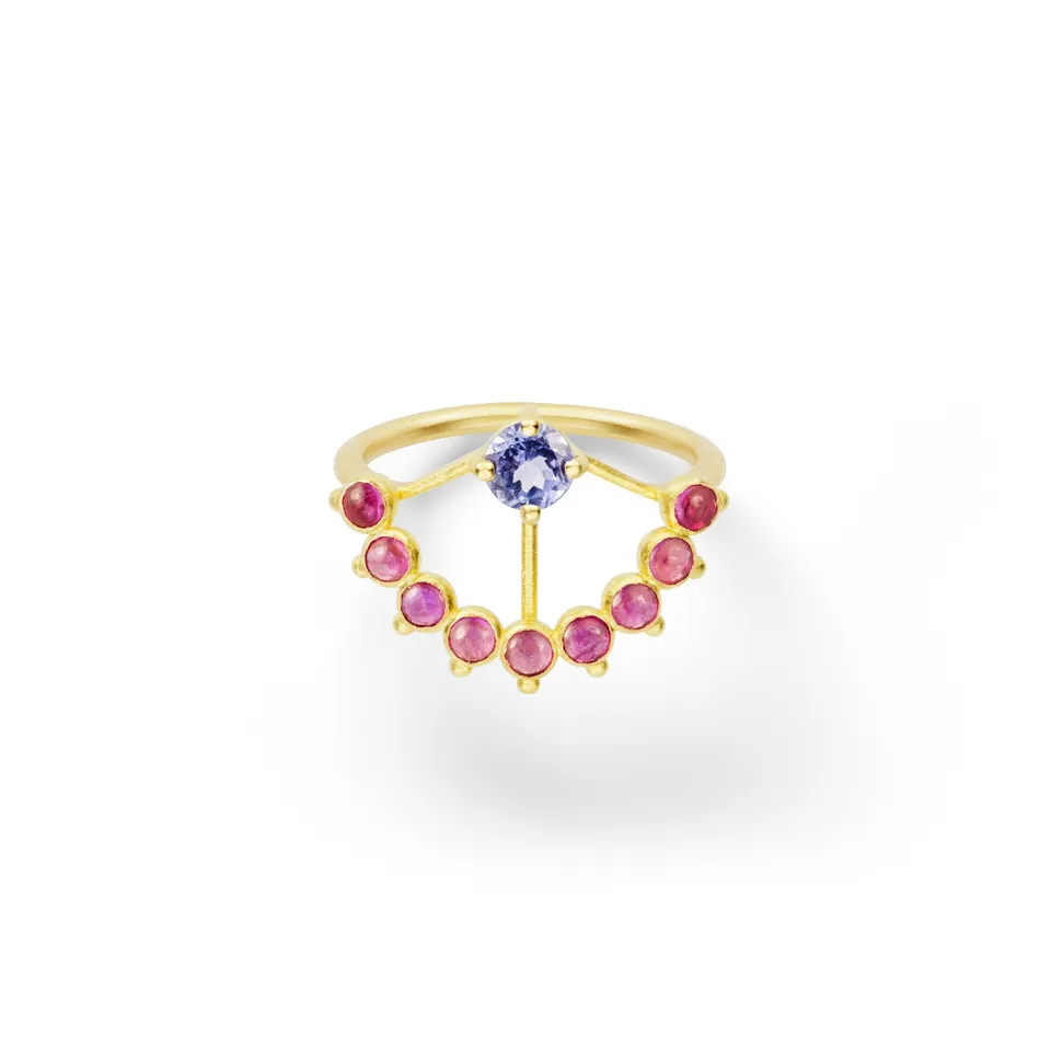Aimée Aimer Beija-Flor bague or tanzanite taille 52