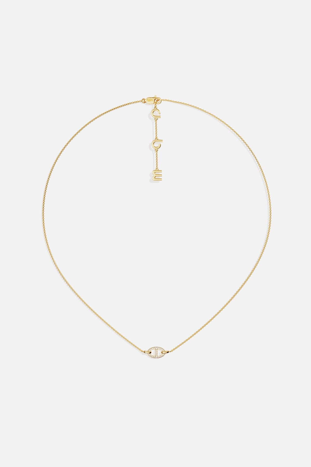 APM Monaco Yacht Club Marine Collier maille ajustable doré