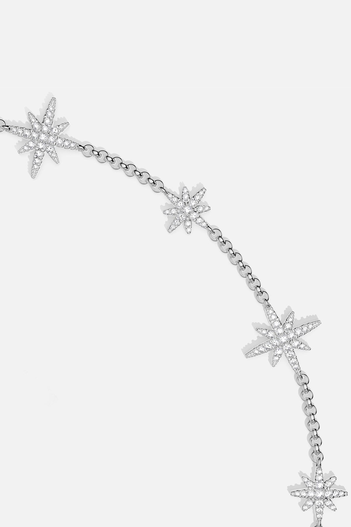 APM Monaco Météorites Multiple collier argent blanc ajustable