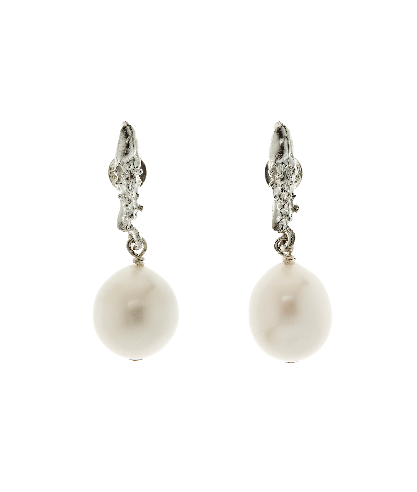 Alighieri The Lustre of the Moon boucles d'oreilles perle argent