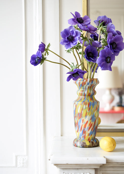Aimée Aimer Vases vase Feu d'Artifice verre jaspé 27 cm