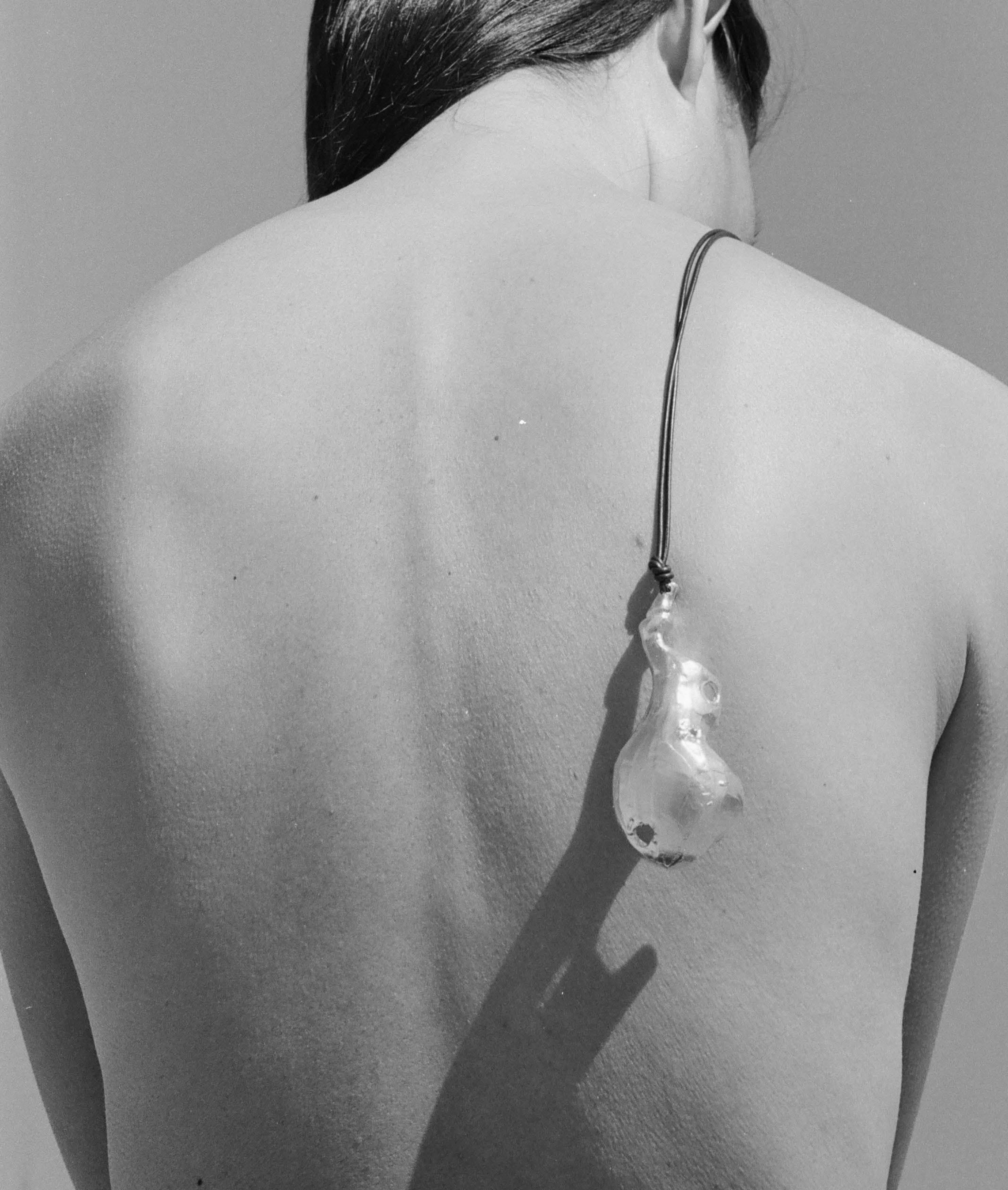 Alighieri Bones of Rebirth collier argent cordon cuir