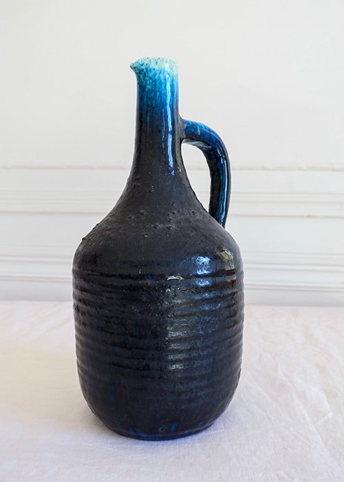 Aimée Aimer pichet Accolay bleu outremer céramique 28 cm