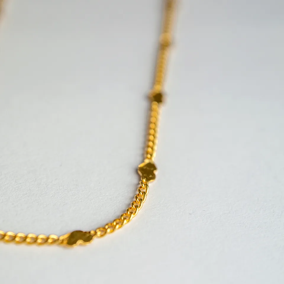 Adorabili Chaîne de cœur collier doré Medium 42 cm