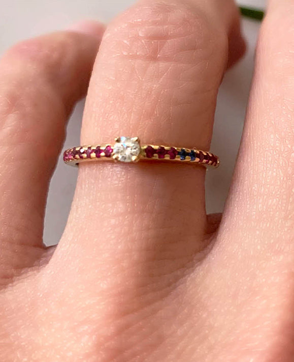 Aimée Aimer Spicy Love Bague or jaune diamant taille 52