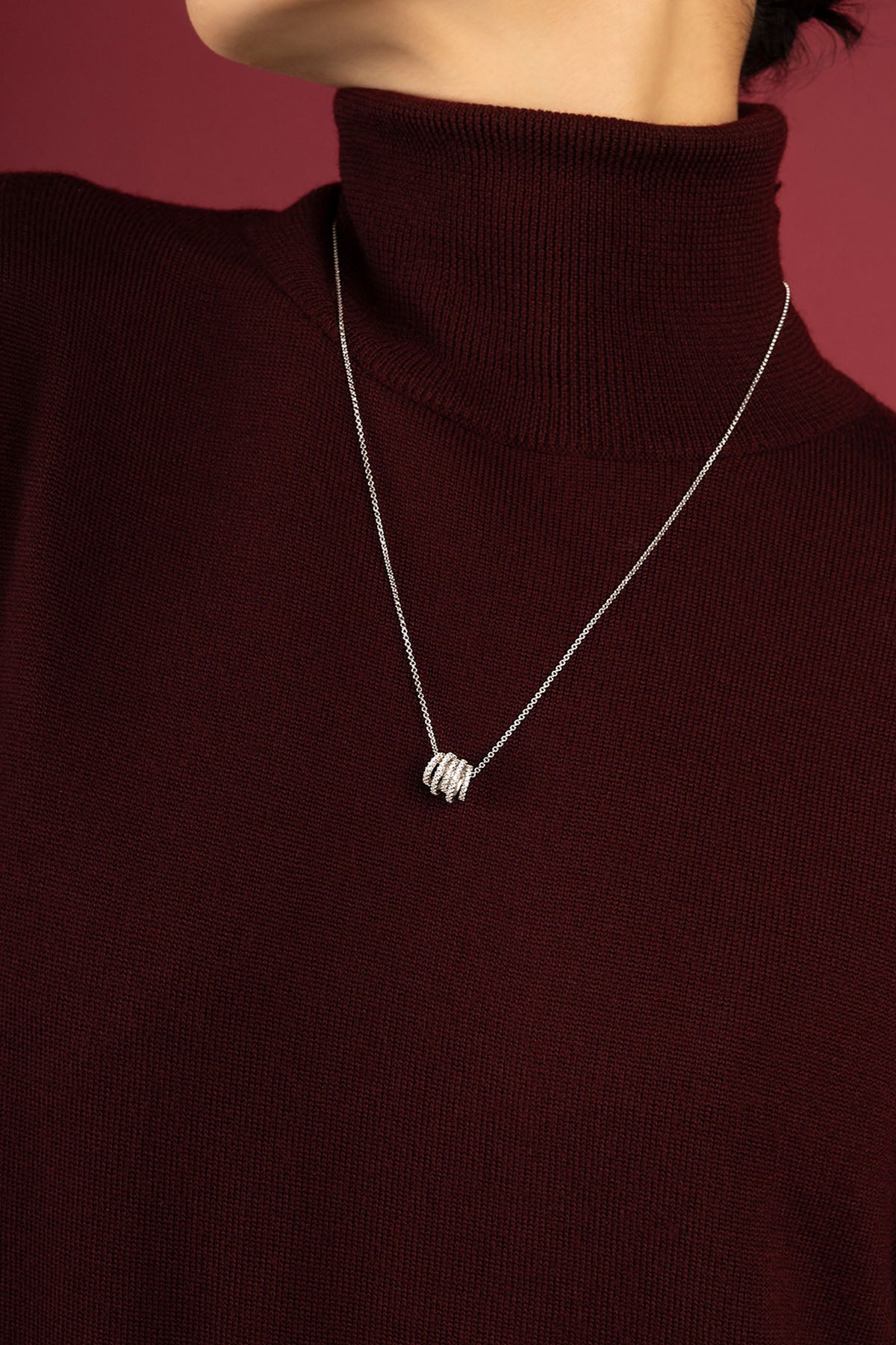 APM Monaco Croisette Promesse collier argent 38-65 cm