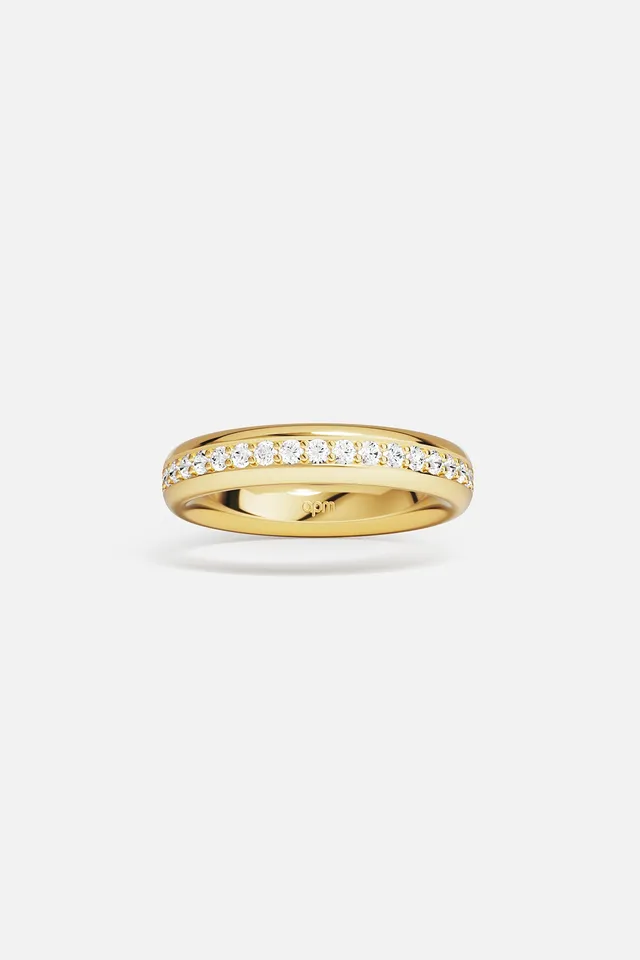 APM Monaco Croisette Riviera bague dorée zircon taille 52